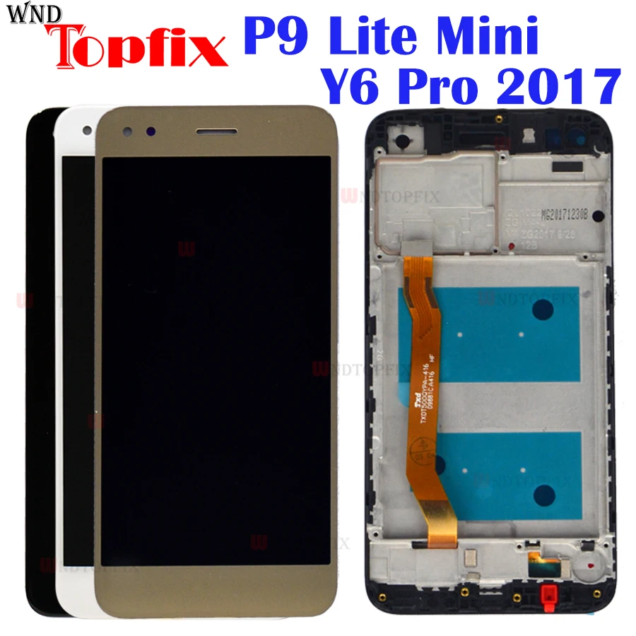 For Huawei P9 Lite Mini LCD Display Touch Screen Digitizer With Frame SLA-L02/SLA-L22/SLA-L03/Y6 Pro Assembly Replacement Parts
For Huawei P9 Lite Mini LCD Display Touch Screen Digitizer With Frame SLA-L02/SLA-L22/SLA-L03/Y6 Pro Assembly Replacement Parts