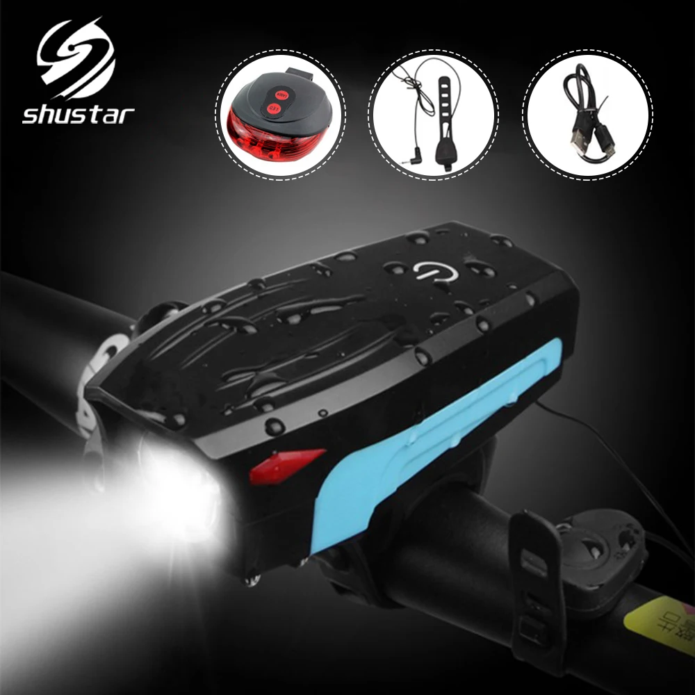 Bicycle light night riding USB charging light flashlight highlighting speaker headlights laser taillights riding night light
Bicycle light night riding USB charging light flashlight highlighting speaker headlights laser taillights riding night light