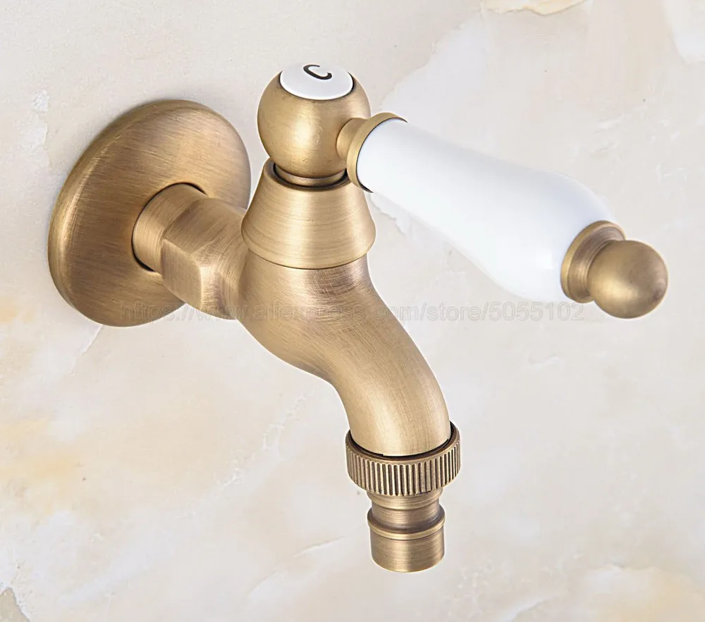 Antique Brass Ceramic Handle Mop Pool Faucet / Laundry Sink Cold Water Tap and Washing Machine Faucet /Garden Water Taps zav318
Antique Brass Ceramic Handle Mop Pool Faucet / Laundry Sink Cold Water Tap and Washing Machine Faucet /Garden Water Taps zav318