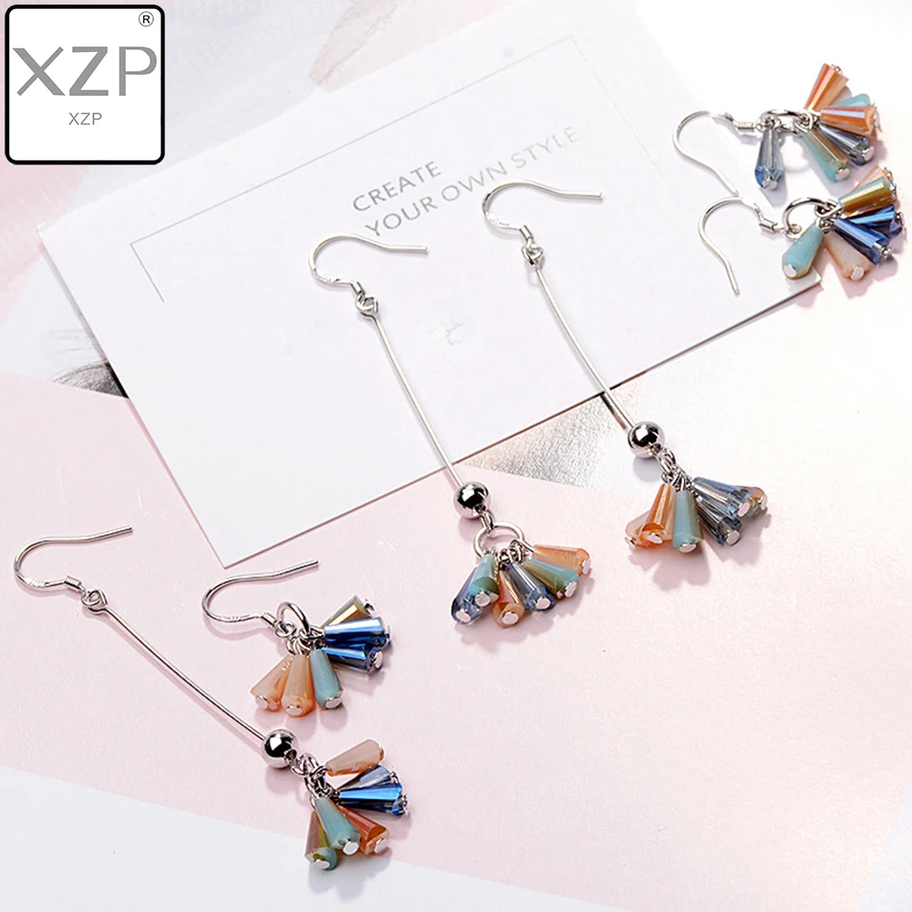XZP Korean S925 Wild Simple Asymmetric Tassel Bohemian Style Crystal Earrings Women's Jewelry Wedding Earrings Tassel Earrings
XZP Korean S925 Wild Simple Asymmetric Tassel Bohemian Style Crystal Earrings Women's Jewelry Wedding Earrings Tassel Earrings