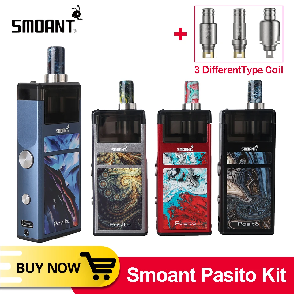Original Smoant Pasito pod vape Kit with 1100mAh Innovatively rebuildable pod system 3ml atomizer E Cig VS frenzy Trinity Alpha
Original Smoant Pasito pod vape Kit with 1100mAh Innovatively rebuildable pod system 3ml atomizer E Cig VS frenzy Trinity Alpha