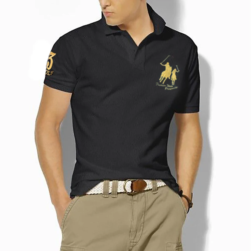 2019 Summer Men's Big horse POLO Shirt Men's Short-sleeved Lapel Polo Shirt Brand Men Polos Casual 3 Embroidery Polo shirts
2019 Summer Men's Big horse POLO Shirt Men's Short-sleeved Lapel Polo Shirt Brand Men Polos Casual 3 Embroidery Polo shirts