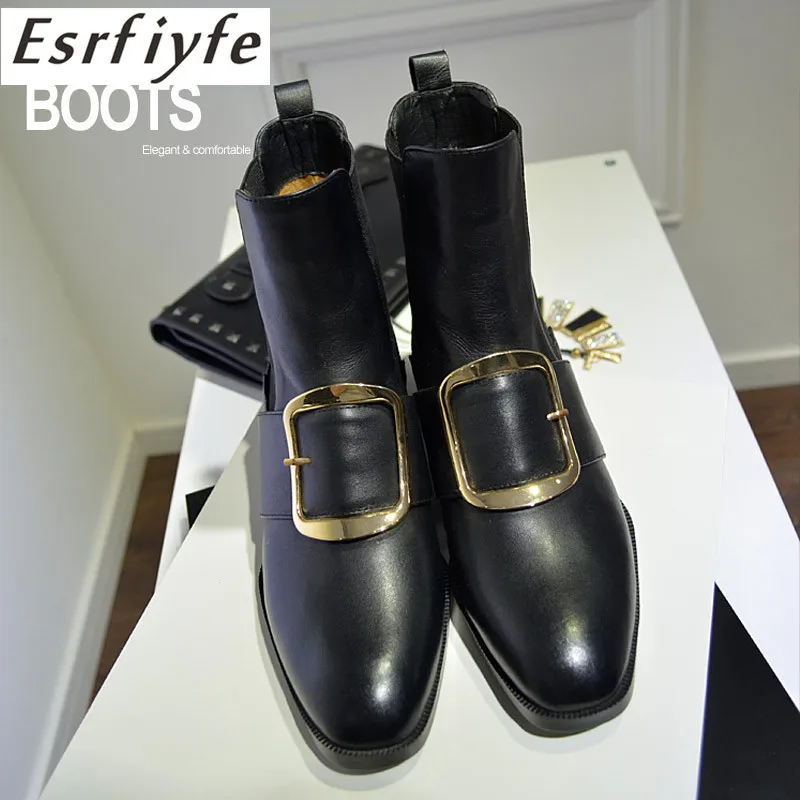 ESRFIYFE 2019 New Genuine Leather Boots Women Ankle Boots High Quality Thick Heel Round Toe Ladies Boots Fashion Boots Shoes
ESRFIYFE 2019 New Genuine Leather Boots Women Ankle Boots High Quality Thick Heel Round Toe Ladies Boots Fashion Boots Shoes