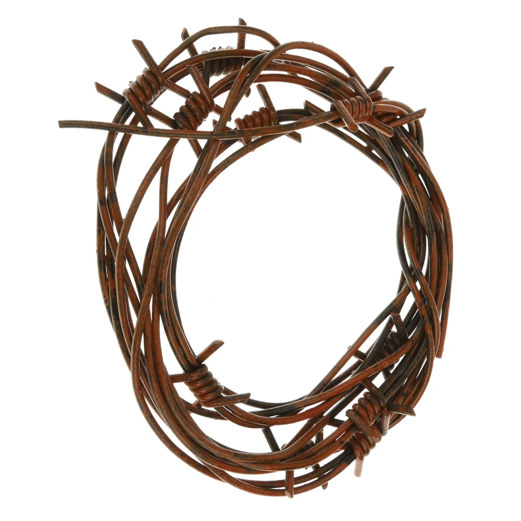 Hens Party Wicked Brown Fake Plastic Barb Wire Halloween Party Decor String Hens Party Wicked Brown Fake Plastic Barb Wire Halloween Party Decor String