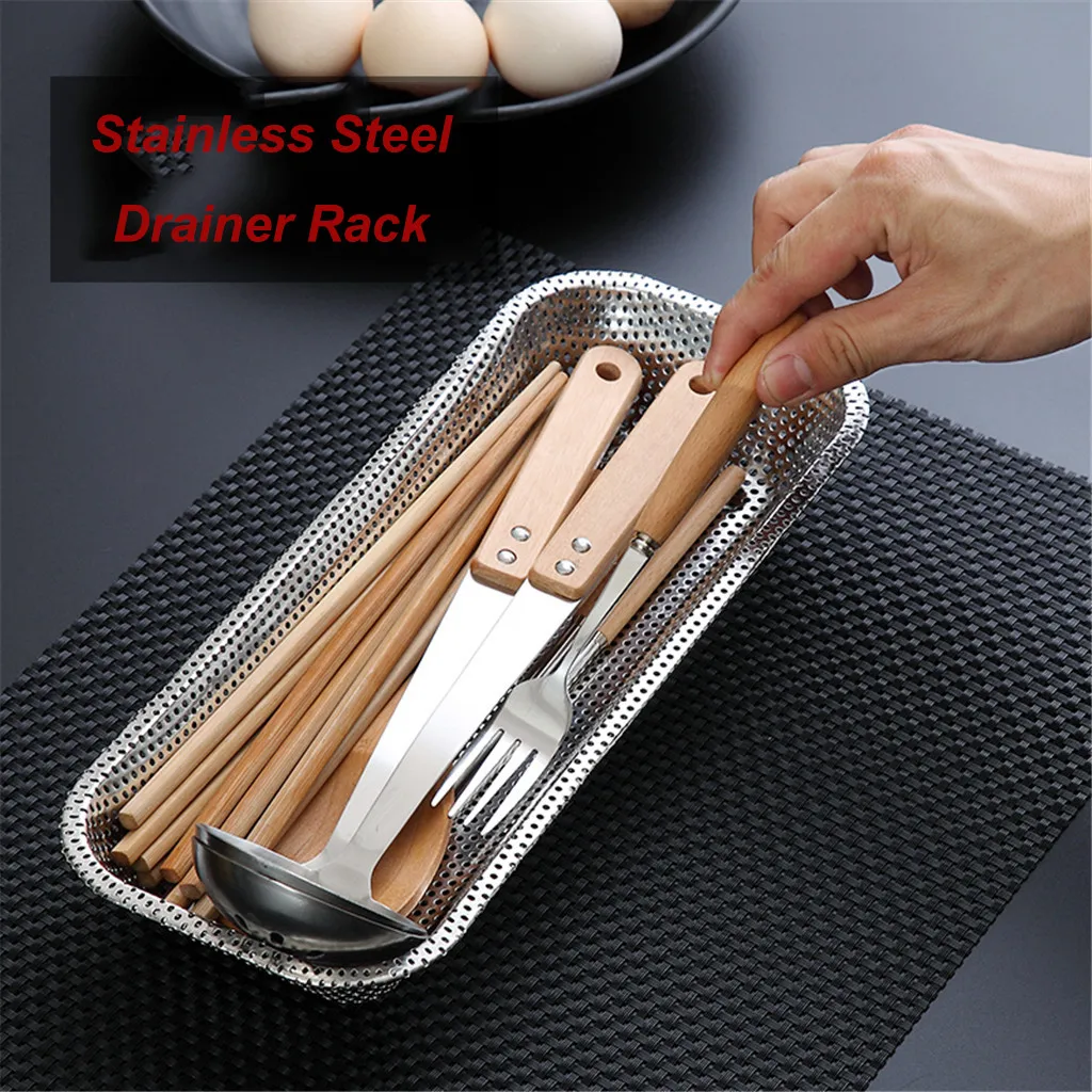 storage box organizer Stainless Steel storage box kitchen concave mesh Drainer Rack Storage Drip Tray Sink Drying Sift L521
storage box organizer Stainless Steel storage box kitchen concave mesh Drainer Rack Storage Drip Tray Sink Drying Sift L521