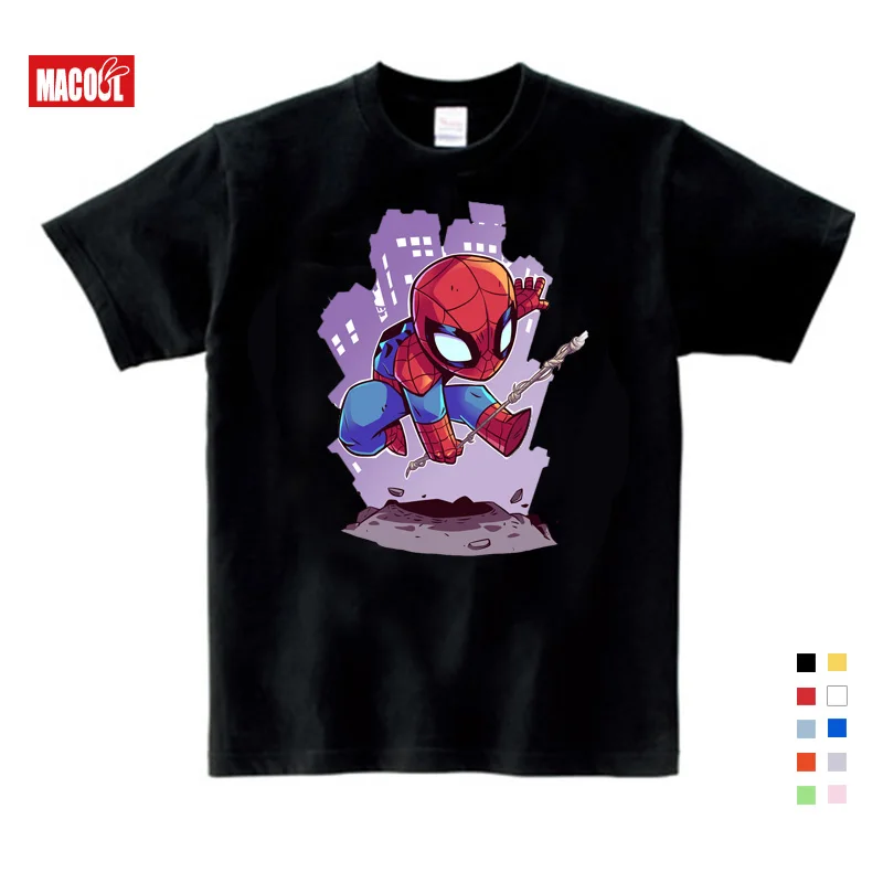 boys summer clothes New Spiderman Cartoon Print Tee Tops For Boy Girls Clothing Superhero Funny lovely Kids T Shirt 3-12 years
boys summer clothes New Spiderman Cartoon Print Tee Tops For Boy Girls Clothing Superhero Funny lovely Kids T Shirt 3-12 years