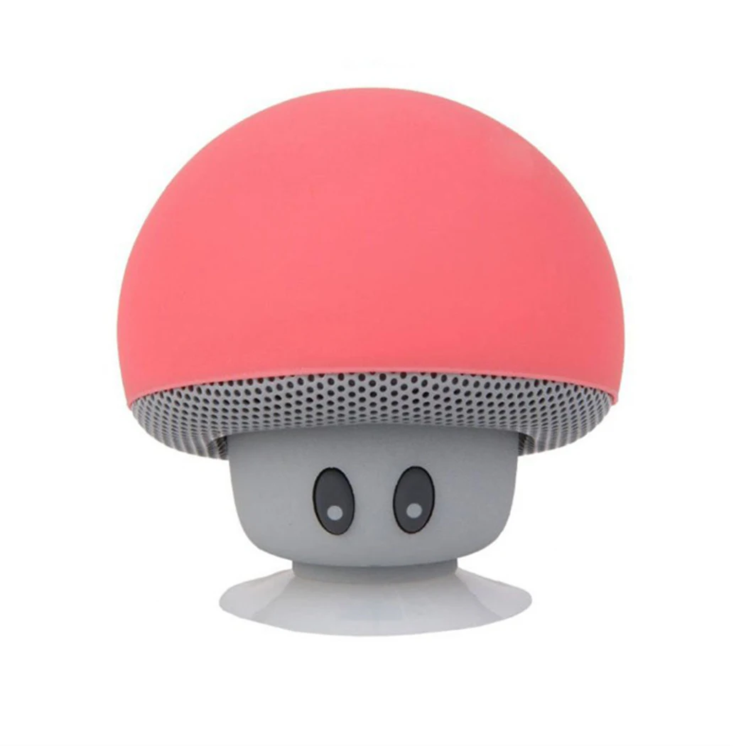 Мультфильм гриб Беспроводной Bluetooth Динамик присоски мини Mini Аудио Открытый