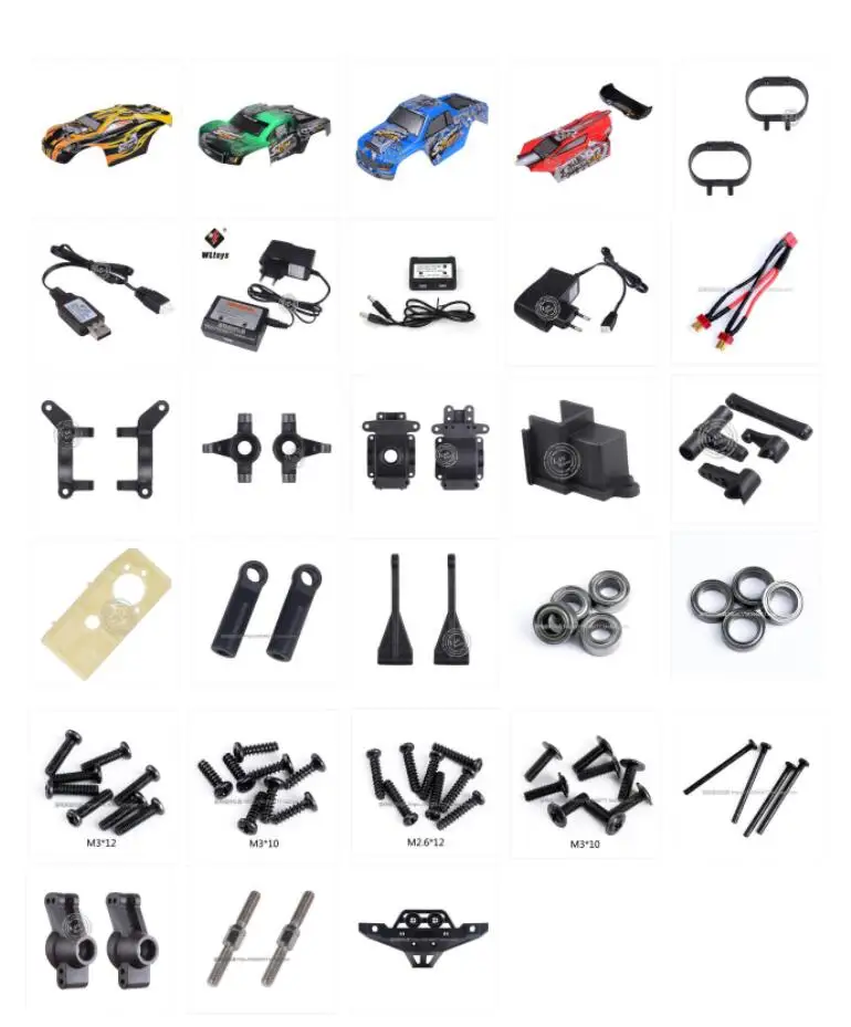 Wltoys 12401 12402 12403 12404 12409 RC Car spare parts car shell charger Bearing Screw Wave box shell Turn connecting rod etc 2
Wltoys 12401 12402 12403 12404 12409 RC Car spare parts car shell charger Bearing Screw Wave box shell Turn connecting rod etc 2