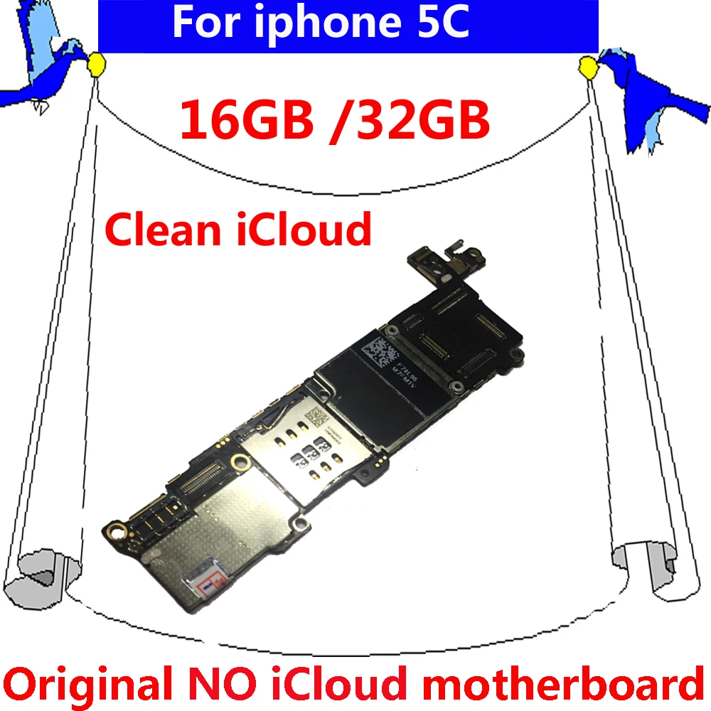 For iphone 5C 100% tested motherboard 16GB 32GB original unlocked mainboard with full chips IOS system main plate Free iCloud
For iphone 5C 100% tested motherboard 16GB 32GB original unlocked mainboard with full chips IOS system main plate Free iCloud
