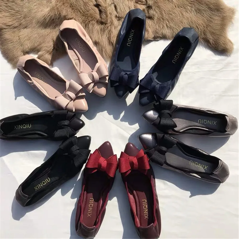 Chuezy New Arrivals Pointed Toe Genuine Leather Women Ballerina Flats Shoes Woman Slip-on Casual Shoes Bow Design Shoes
Chuezy New Arrivals Pointed Toe Genuine Leather Women Ballerina Flats Shoes Woman Slip-on Casual Shoes Bow Design Shoes