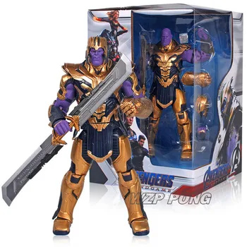 21cm Avengers Endgame Thanos Double-edged Battle Form Figurine Dolls Toys PVC Movable Joint Action Figure Collectible Model Toy
21cm Avengers Endgame Thanos Double-edged Battle Form Figurine Dolls Toys PVC Movable Joint Action Figure Collectible Model Toy