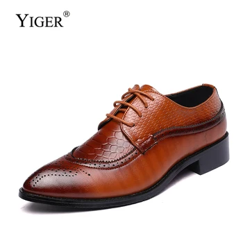 YIGER Men oxford shoes male dress shoes large size leather man formal shoes lace-up black business shoes men dress shoes 0339
YIGER Men oxford shoes male dress shoes large size leather man formal shoes lace-up black business shoes men dress shoes 0339