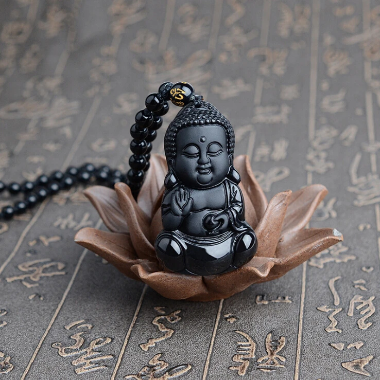 HFANCYW New Arrival Natural Obsidian Baby Pendant Shakya Mani Pendant Wholesale Children Healthy Jewelry + Free Beads Necklace
HFANCYW New Arrival Natural Obsidian Baby Pendant Shakya Mani Pendant Wholesale Children Healthy Jewelry + Free Beads Necklace