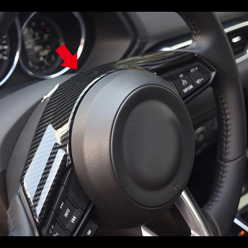 For Mazda 6 Atenza 2017 2018 ABS Matte Carbon Fibre Steering Wheel Decorated Frame Cover trim Car Styling Auto Accessories 1pcs
For Mazda 6 Atenza 2017 2018 ABS Matte Carbon Fibre Steering Wheel Decorated Frame Cover trim Car Styling Auto Accessories 1pcs