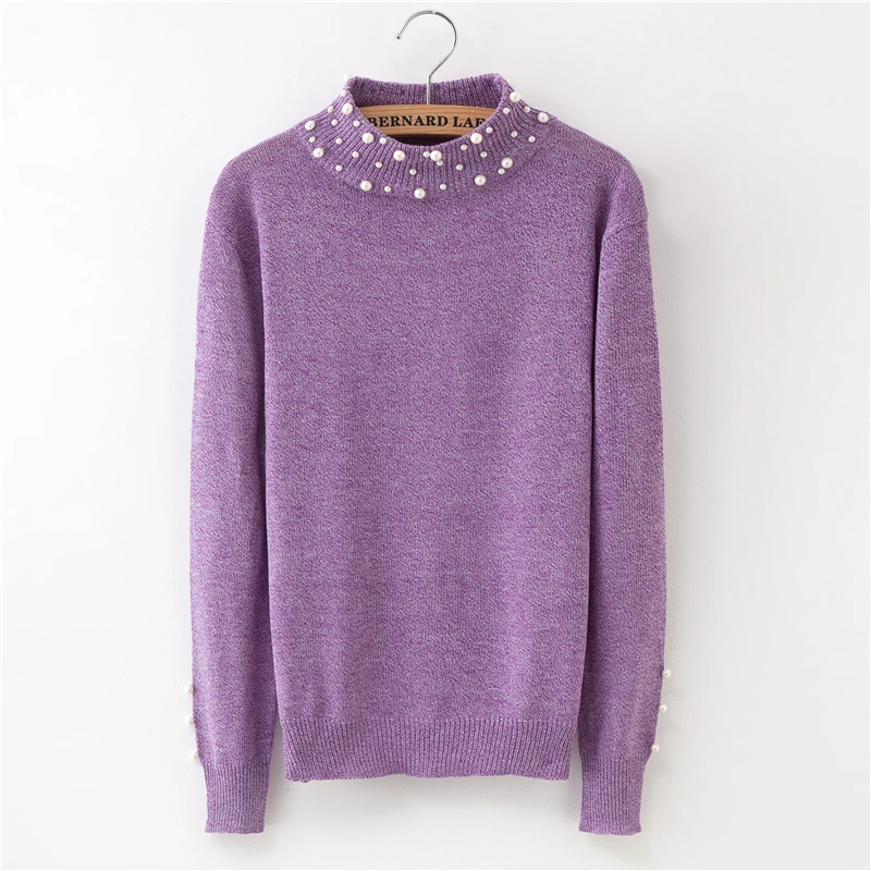 2018 Winter New Style Pure Sweater with Pearl Ms. Joker Sweater Long Sleeve Half Turtleneck Slim Warm Cashmere Pullovers
2018 Winter New Style Pure Sweater with Pearl Ms. Joker Sweater Long Sleeve Half Turtleneck Slim Warm Cashmere Pullovers
