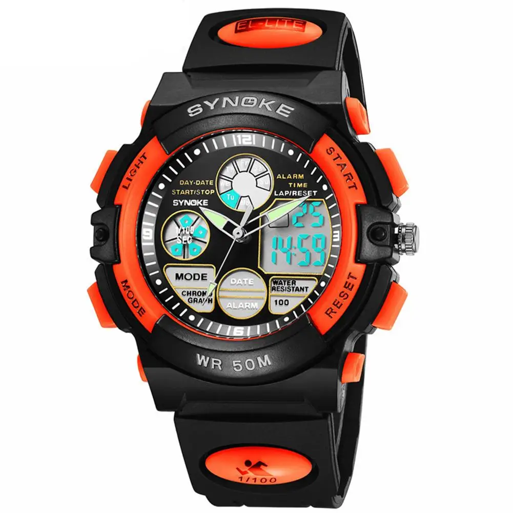 Waterproof Digital Analog Electronic Movement watch Dual Time Date Alarm Luminous Kid Boy Girl Wrist Watch New
Waterproof Digital Analog Electronic Movement watch Dual Time Date Alarm Luminous Kid Boy Girl Wrist Watch New