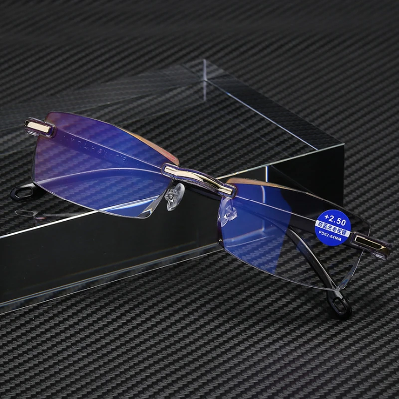 2019 new frameless diamond trimming reading glasses anti-blue reading eyewear men fashion business reading glasses
2019 new frameless diamond trimming reading glasses anti-blue reading eyewear men fashion business reading glasses