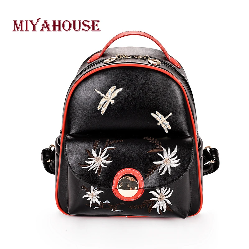 Miyahouse Fashion Embroidery Woman Backpack Simple Solid Color Woman Rucksack High Quality Leather Travel Bag Female
Miyahouse Fashion Embroidery Woman Backpack Simple Solid Color Woman Rucksack High Quality Leather Travel Bag Female
