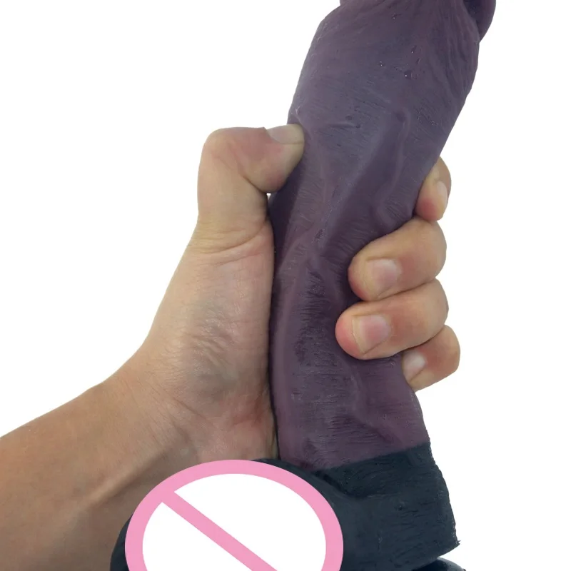 huge silicone dildo health-safe product Clear thread unique design suction cup realistic penis sex toys for woman eroticshop