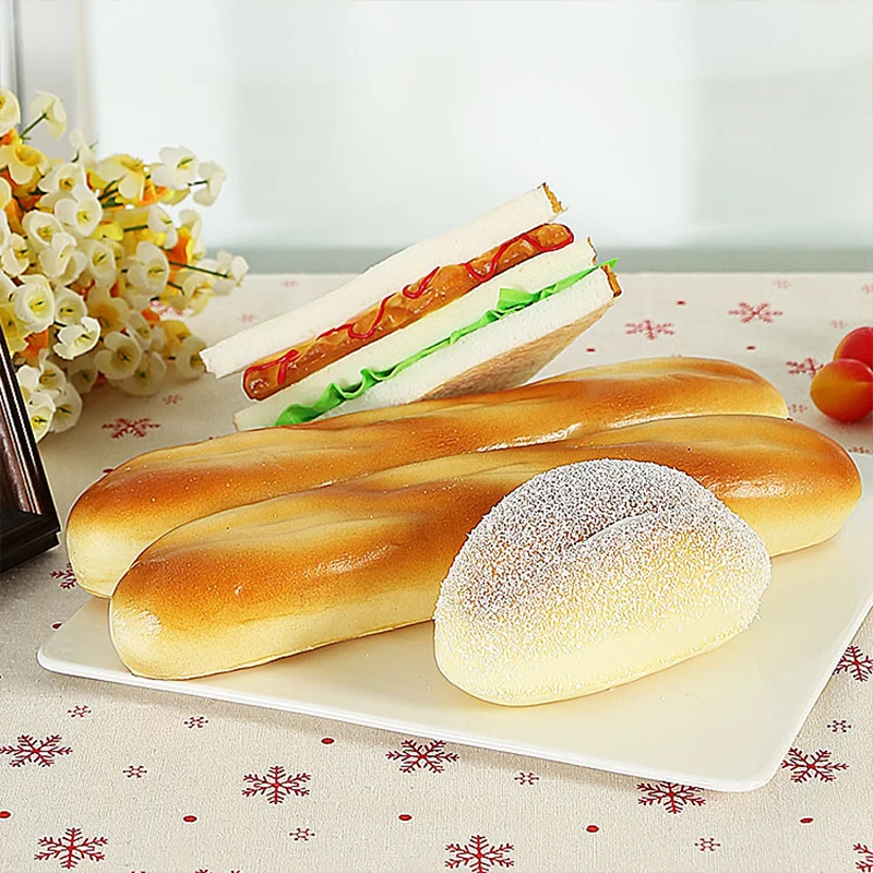 Simulation Food Model European PU Real Touch Long-shaped Bread Ornaments Photography Props Home Decoration Window Display
Simulation Food Model European PU Real Touch Long-shaped Bread Ornaments Photography Props Home Decoration Window Display