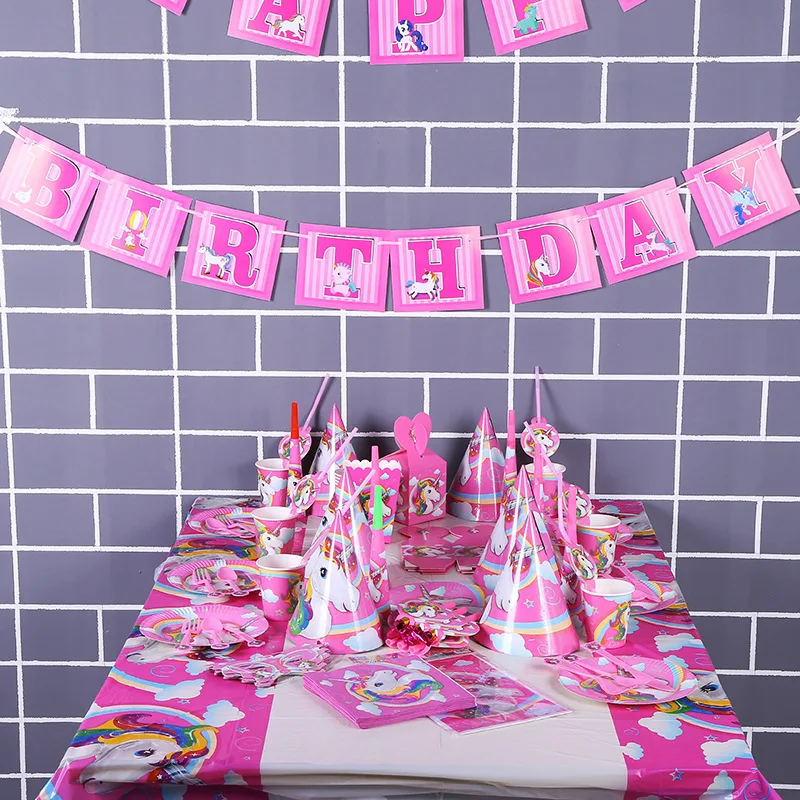 For 10 Kids Pink Unicorn Birthday Party Decoration/cup/hat/gift Bag/Disposable Tableware Sets Baby Favorite Shower Home Supplies
For 10 Kids Pink Unicorn Birthday Party Decoration/cup/hat/gift Bag/Disposable Tableware Sets Baby Favorite Shower Home Supplies