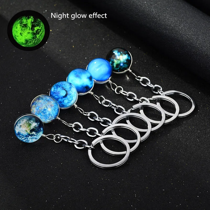 Luminous Keychain Cosmic Fantasy Night Starry Double-sided Handmade Glass Ball Ornament Time Gemstone Keychain
Luminous Keychain Cosmic Fantasy Night Starry Double-sided Handmade Glass Ball Ornament Time Gemstone Keychain