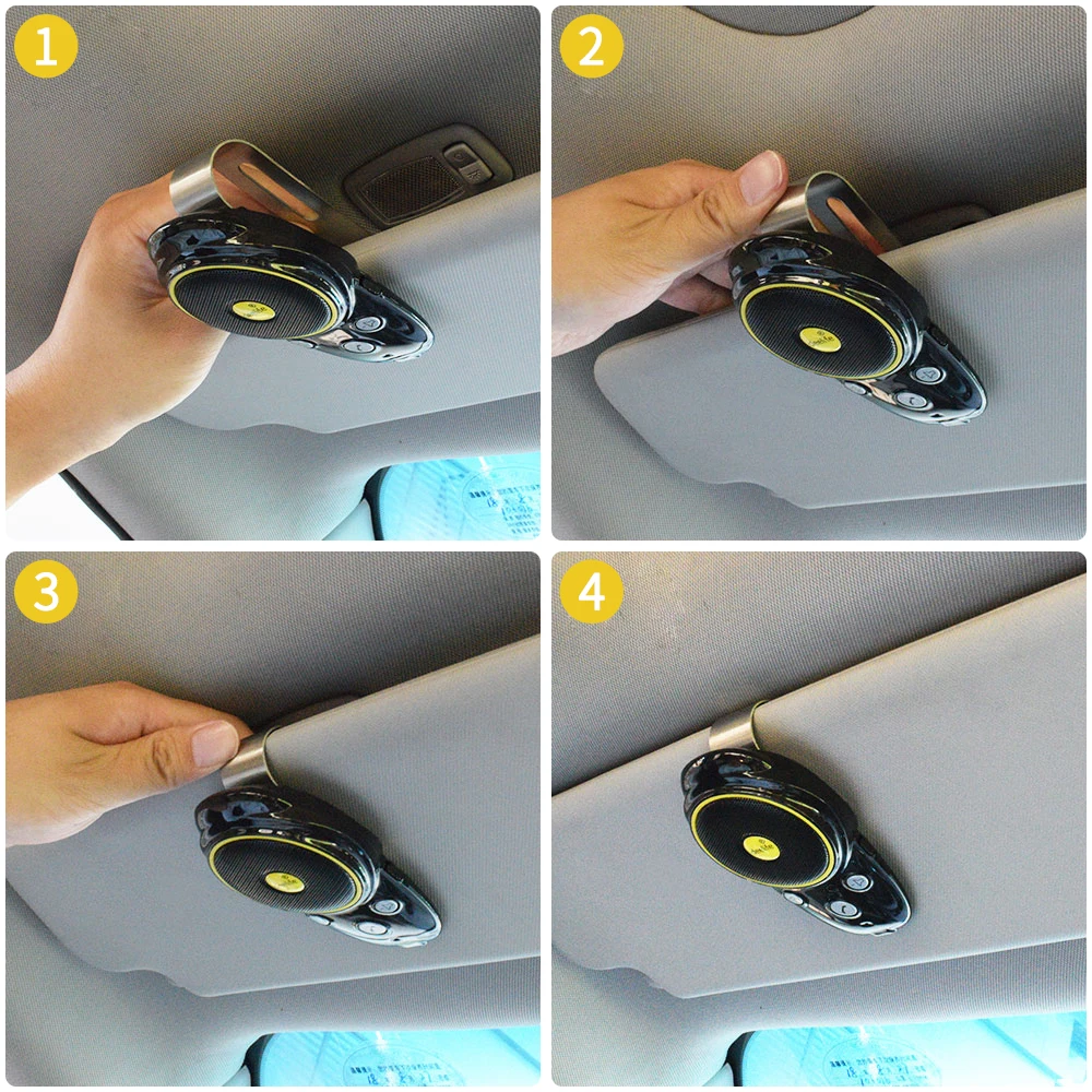 Deelife Handsfree Bluetooth Car Kit Sun Visor Speaker Auto Wireless