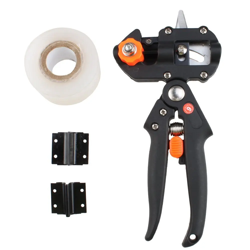 

High Quality Black Professional nursery grafting tool pruner 2 extra blades free grafting tape