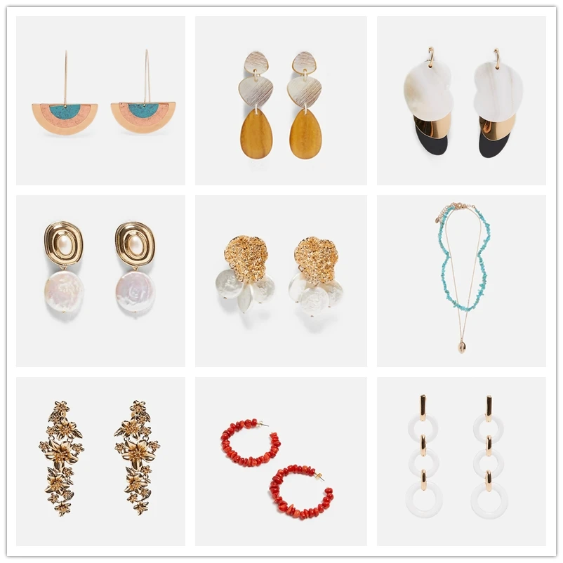 JURAN Gold Shell Beads pearl Drop Earrings For Women Bohemian Wedding Gift Statement Resin hanging Earring 2019 ZA Jewelry
JURAN Gold Shell Beads pearl Drop Earrings For Women Bohemian Wedding Gift Statement Resin hanging Earring 2019 ZA Jewelry