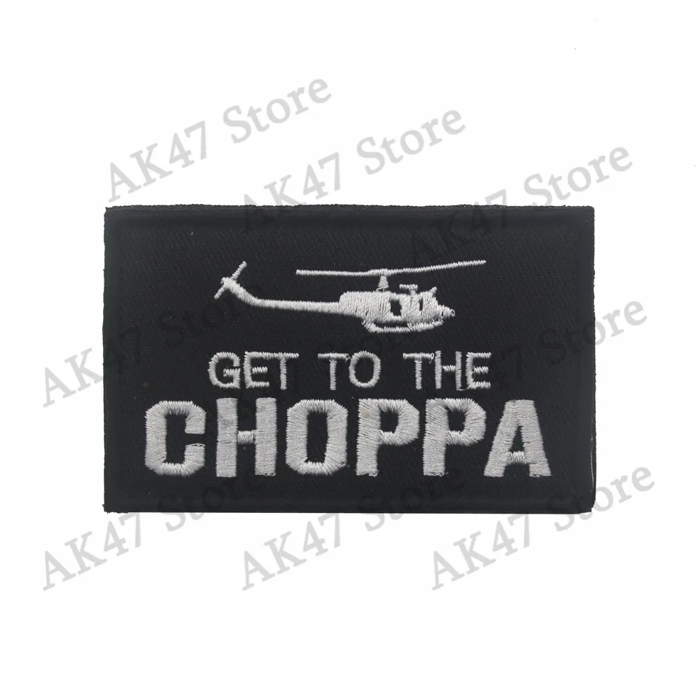 Black OPPS GET TO THE CHOPPA Morale Patch Helicopter Predator Movie ARNOLD PREDATOR Uniform patch badge
Black OPPS GET TO THE CHOPPA Morale Patch Helicopter Predator Movie ARNOLD PREDATOR Uniform patch badge