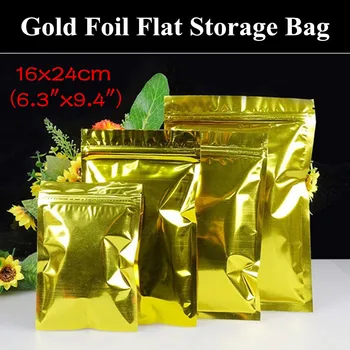 50pcs 16x24cm (6.3"x9.4") 160micron Glossy Gold Aluminium Foil Zip Package Bag Metallic Resealable Wedding Storage Bag
50pcs 16x24cm (6.3"x9.4") 160micron Glossy Gold Aluminium Foil Zip Package Bag Metallic Resealable Wedding Storage Bag