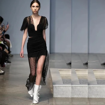 2019 Fashion Black Short Sleeve Mesh Dress Chic Summer V Neck Elegant Split Sexy Hollow Out Maxi Celebrity Party Night Out Festa
2019 Fashion Black Short Sleeve Mesh Dress Chic Summer V Neck Elegant Split Sexy Hollow Out Maxi Celebrity Party Night Out Festa