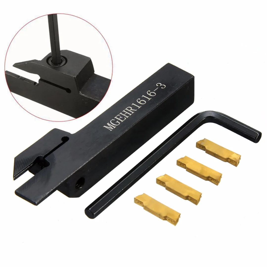 4Pcs MGMN300 Carbide Inserts Durable Blades with MGEHR1616-3 CNC Lathe Tool Holder Boring Bar For CNC Lathe Turning Tool
4Pcs MGMN300 Carbide Inserts Durable Blades with MGEHR1616-3 CNC Lathe Tool Holder Boring Bar For CNC Lathe Turning Tool