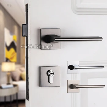 Elegant European Mortise Door Lock Set Interior Living Room Bedroom Bathroom Silent Door Locks Brushed Nickel/Chrome/Gray Black
Elegant European Mortise Door Lock Set Interior Living Room Bedroom Bathroom Silent Door Locks Brushed Nickel/Chrome/Gray Black