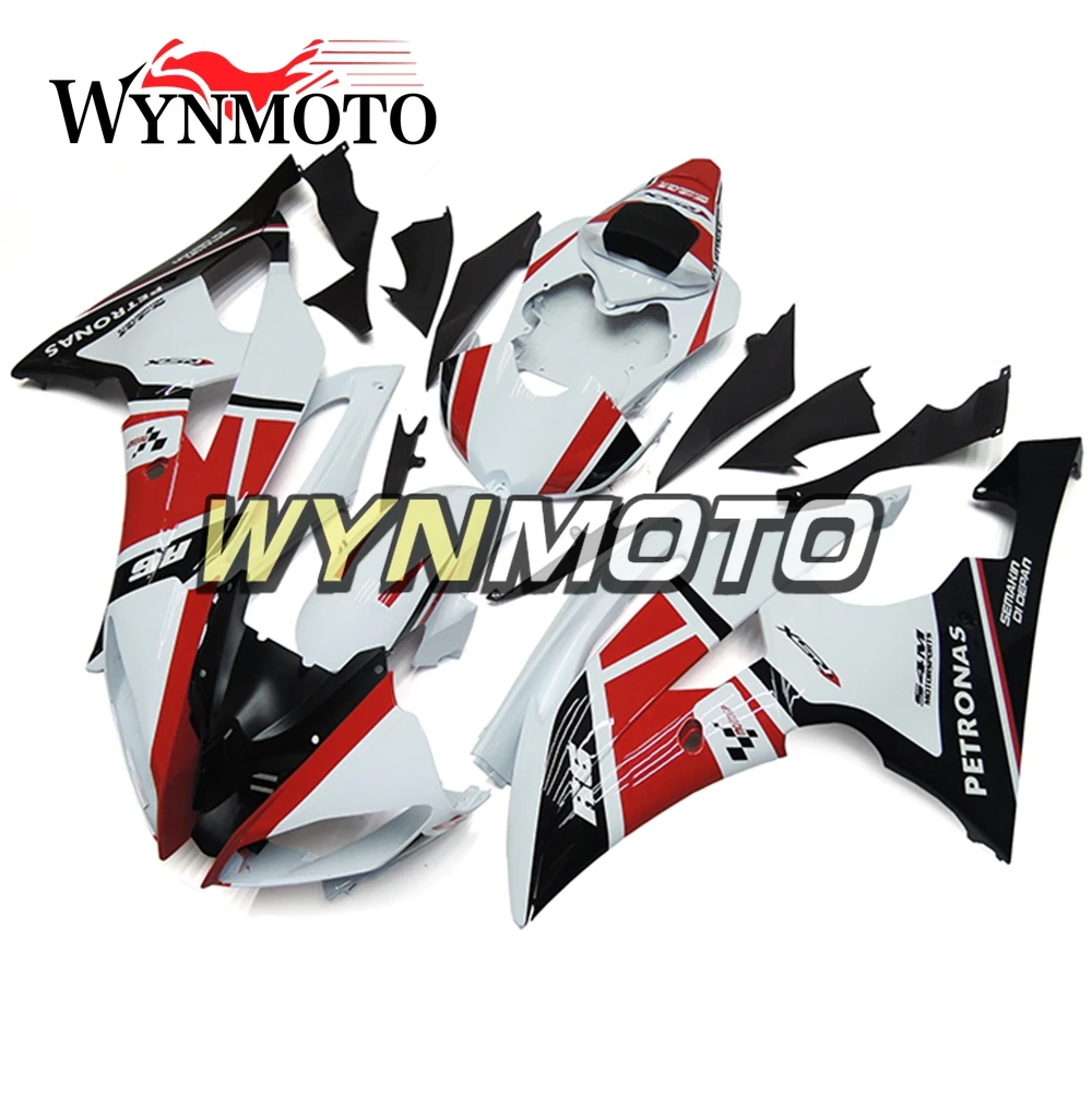 ABS Injection Plastics Full Fairings For Yamaha YZF R6 Year 2008 - 2015 08-15 2016 Motorcycle Fairing Kit White Red Body Frames
ABS Injection Plastics Full Fairings For Yamaha YZF R6 Year 2008 - 2015 08-15 2016 Motorcycle Fairing Kit White Red Body Frames