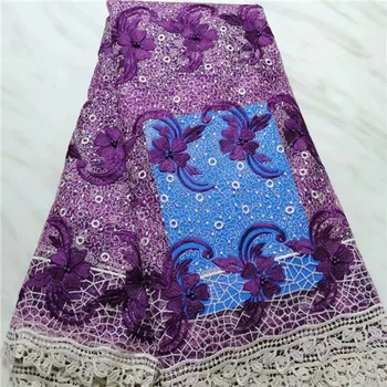 Newest African Tulle Lace Fabrics With Stones Embroidery Net Lace African French Lace High Quality With Beads Wedding purple
Newest African Tulle Lace Fabrics With Stones Embroidery Net Lace African French Lace High Quality With Beads Wedding purple