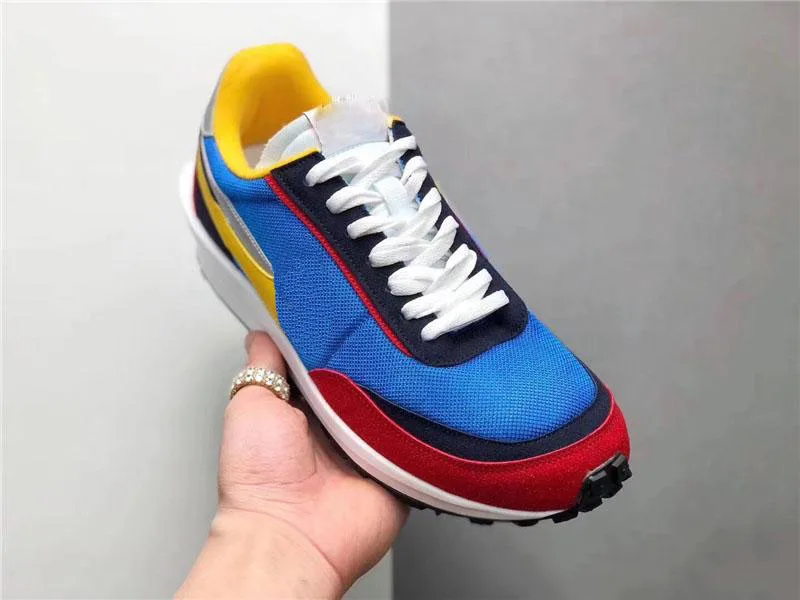 

2019 New Authentic men LD Waffle Sacai VARSITY Blue Green GUSTO Multi Daybreak Blazer Mid Dunk Men Running Shoes BV0073-300