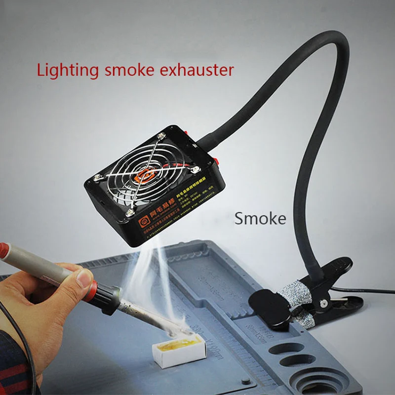 2 in 1 Lighting Smoke Exhauster Electric Iron Welding Fume Extractor Tool For Mobile Phone Maintenance Repair Soldering Rework
2 in 1 Lighting Smoke Exhauster Electric Iron Welding Fume Extractor Tool For Mobile Phone Maintenance Repair Soldering Rework