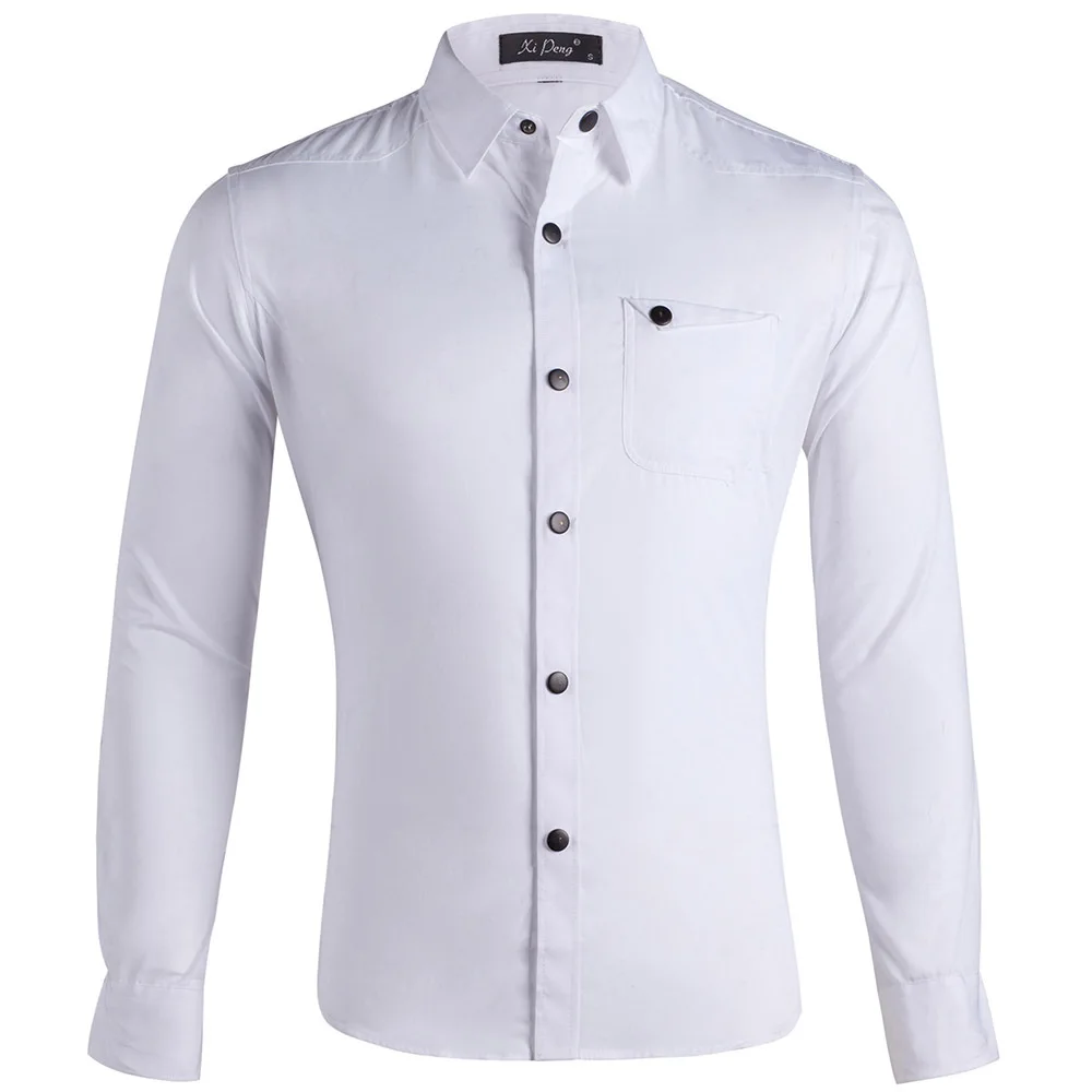 New Men's Shirt Cotton Long-sleeved Metal Buckle Business Formal Clothing Shirt Men Pure Black White Navy Blue Spring Autumn
New Men's Shirt Cotton Long-sleeved Metal Buckle Business Formal Clothing Shirt Men Pure Black White Navy Blue Spring Autumn