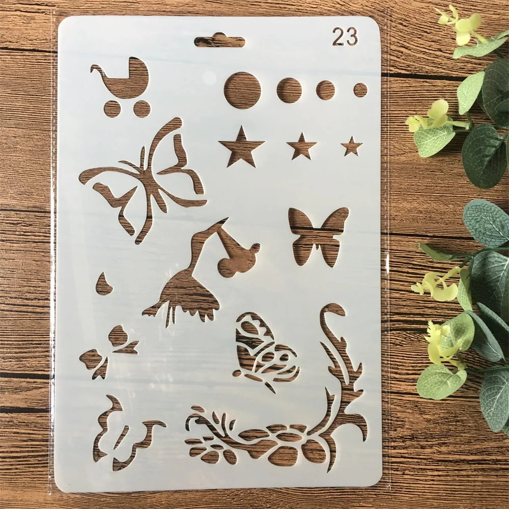 26cm Baby Bird Butterfly DIY Craft Layering Stencils Painting Scrapbooking Stamping Embossing Album Paper Template
26cm Baby Bird Butterfly DIY Craft Layering Stencils Painting Scrapbooking Stamping Embossing Album Paper Template