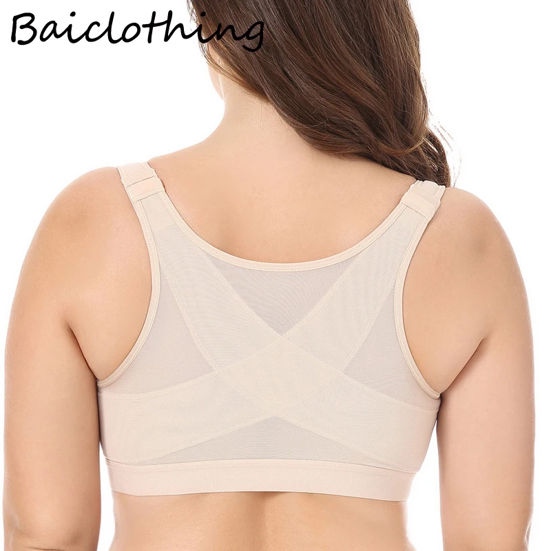 34 36 38 40 B C D DD BAICLOTHING Women's Front Closure Full Coverage Non-padded Underwear Back Support Posture Wire Fress Bra
34 36 38 40 B C D DD BAICLOTHING Women's Front Closure Full Coverage Non-padded Underwear Back Support Posture Wire Fress Bra