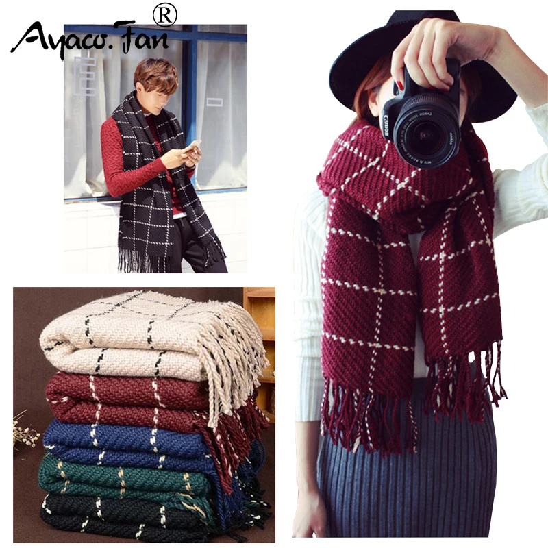 Scarf for Women & Man Plaid Fashion 2019 Women Winter Black Warm Scarves Shawls Stoles Blanket Mujer Scarf For Lover Gift
Scarf for Women & Man Plaid Fashion 2019 Women Winter Black Warm Scarves Shawls Stoles Blanket Mujer Scarf For Lover Gift