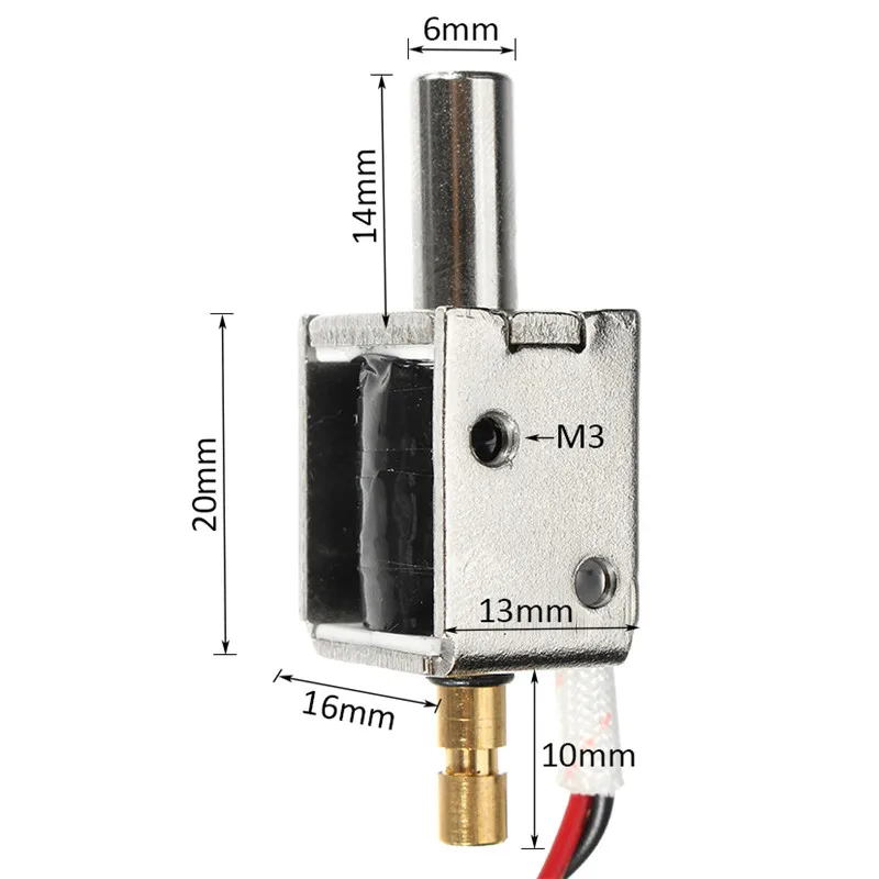 12V DC 0.43A Mini Electric Bolt Lock Push Pull Cylindrical Solenoid Lock 5mm Stroke Access Control Electric Electromagnetic Lock
12V DC 0.43A Mini Electric Bolt Lock Push Pull Cylindrical Solenoid Lock 5mm Stroke Access Control Electric Electromagnetic Lock