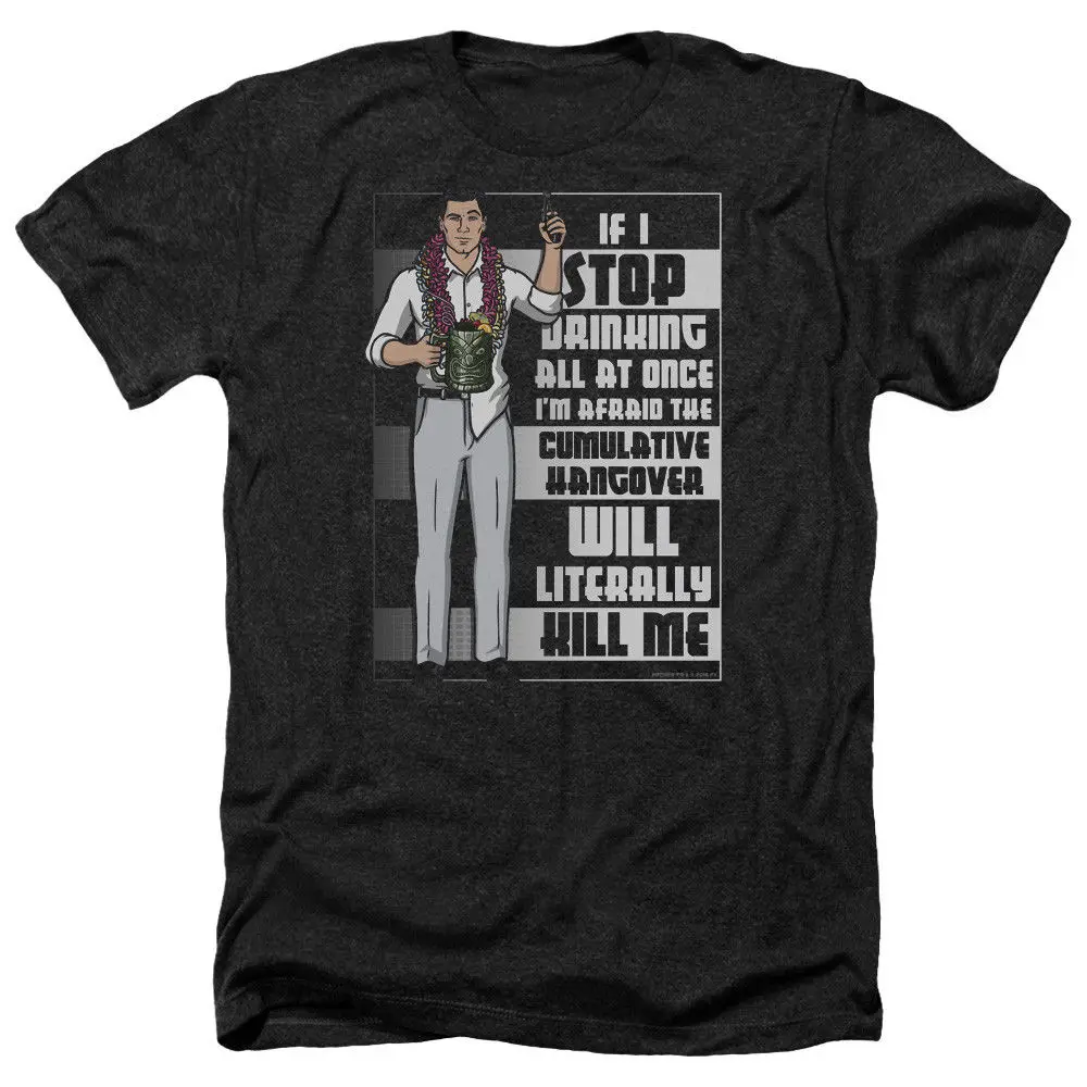 Archer TV Show Sterling Archer KILLER HANGOVER Heather T-Shirt All Sizes Cartoon t shirt men Unisex New Fashion tshirt
Archer TV Show Sterling Archer KILLER HANGOVER Heather T-Shirt All Sizes Cartoon t shirt men Unisex New Fashion tshirt