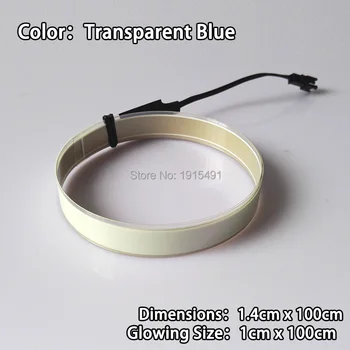 New Arrival 1.4x100cm Sky Blue EL Tape Gorgeous Colorful Neon Glowing Led Strip Not Include Converter for Auto Atmosphere Lamp
New Arrival 1.4x100cm Sky Blue EL Tape Gorgeous Colorful Neon Glowing Led Strip Not Include Converter for Auto Atmosphere Lamp