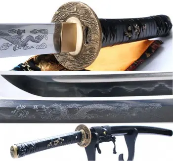 Clay Tempered Folded Steel Katana Brass Tsuba Leather Tsuka Real Sword Sharp 824
Clay Tempered Folded Steel Katana Brass Tsuba Leather Tsuka Real Sword Sharp 824