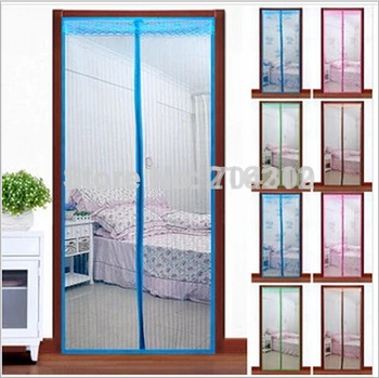 Mosquito curtain quality screen door magnetic buckle magnetic stripe screen door window summer jacquard stripe Size 210x90 CM 
Mosquito curtain quality screen door magnetic buckle magnetic stripe screen door window summer jacquard stripe Size 210x90 CM