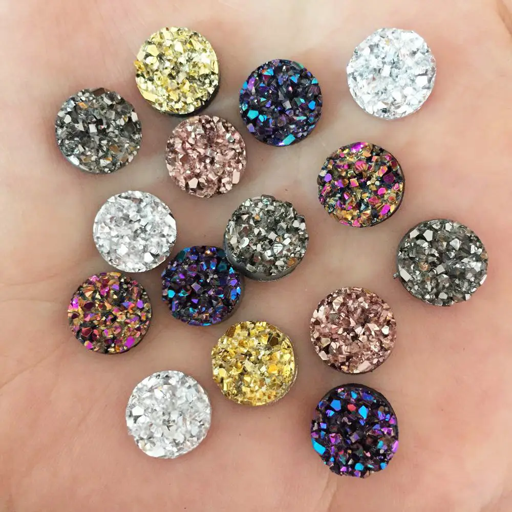 80pcs AB Resin Bling Irregularity surface Ore crystal 10mm Round flatback rhinestone Ornament DIY Wedding appliques craft SW88*2
80pcs AB Resin Bling Irregularity surface Ore crystal 10mm Round flatback rhinestone Ornament DIY Wedding appliques craft SW88*2