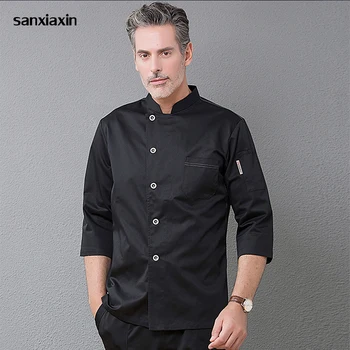 sanxiaxin white chef clothes unisex hotel Cooking Jackets uniform Cafe Sushi Waiter chef uniform long sleeves restaurant uniform
sanxiaxin white chef clothes unisex hotel Cooking Jackets uniform Cafe Sushi Waiter chef uniform long sleeves restaurant uniform
