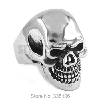 Free shipping! Gothic Silver Biker Skull Ring Stainless Steel Jewelry Large Skull Motor Biker Men Ring SWR0265
Free shipping! Gothic Silver Biker Skull Ring Stainless Steel Jewelry Large Skull Motor Biker Men Ring SWR0265